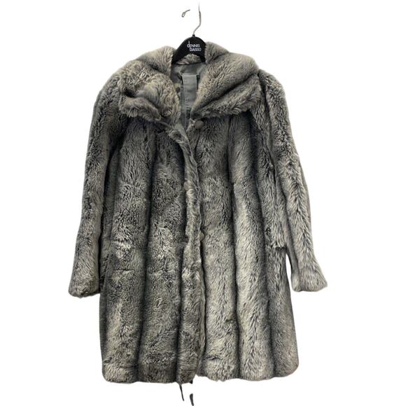 Vintage Sears The Fashion Place Faux Fur Coat - Picture 1 of 5